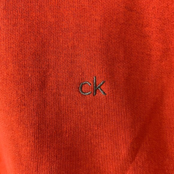 Calvin Klein Red 1/4 Zip Pullover Active Wear NWT - Picture 3 of 5